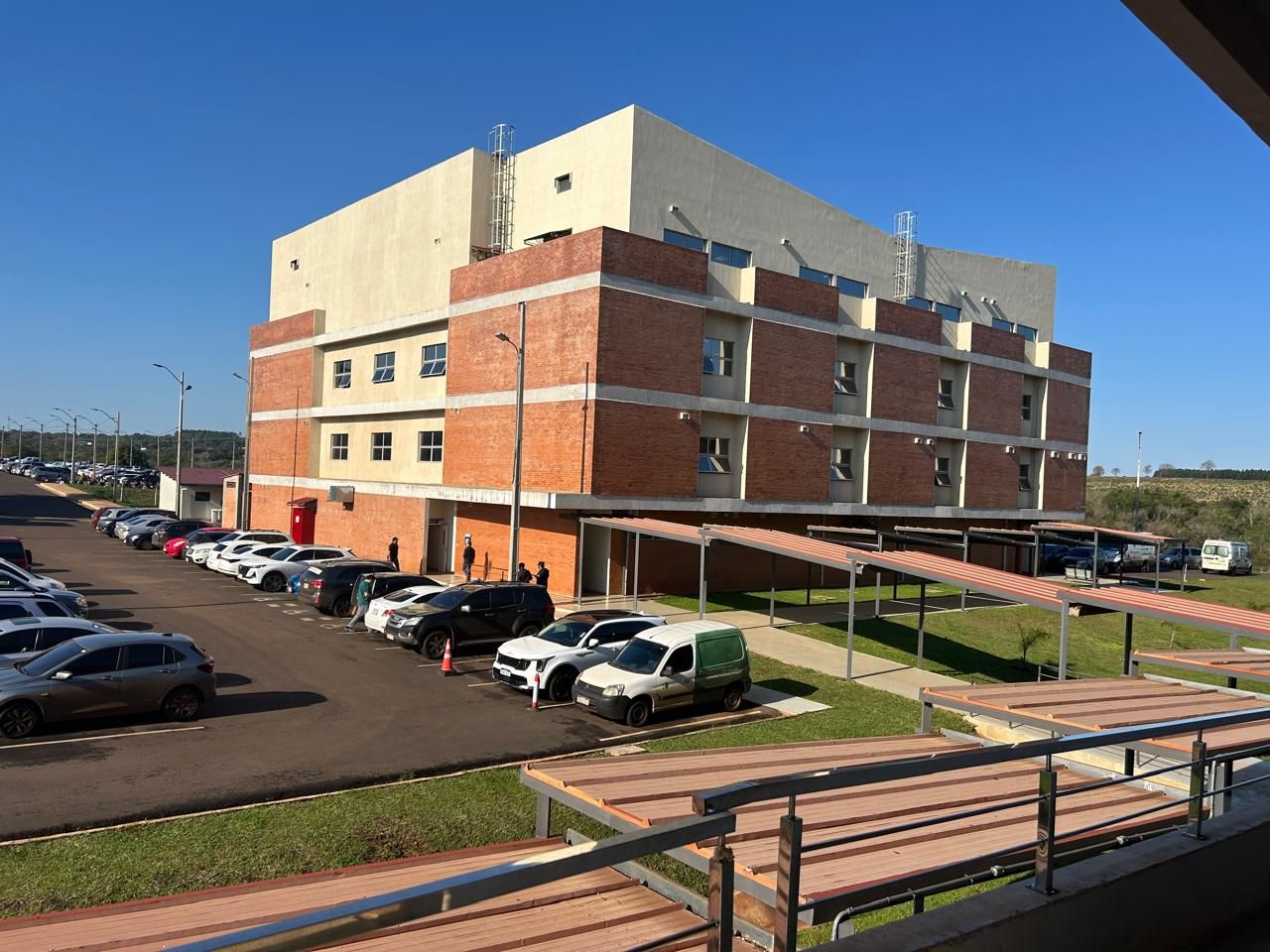 Hospital visitado no Paraguai